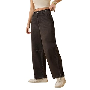 The Souled Store Barrel-Fit Denim Women and