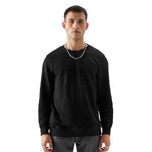 The Souled Store Black Mens Regular fit