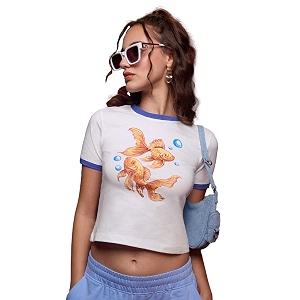 The Souled Store Goldfish Graphic Women and