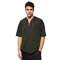 The Souled Store Hooded T-Shirt Olive Men