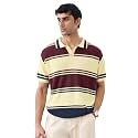 The Souled Store Jacquard Polo Red Velvet