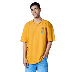 The Souled Store Mens Cotton Loose T-Shirt