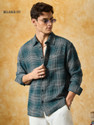 The Souled Store Men Checkered Casual Blue