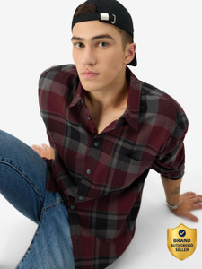 The Souled Store Men Checkered Casual Multicolor