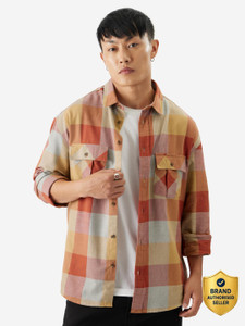 The Souled Store Men Checkered Casual Multicolor