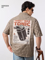 The Souled Store Men Checkered Graphic Print