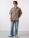 The Souled Store Men Checkered Graphic Print