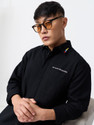 The Souled Store Men Embroidered Casual Black