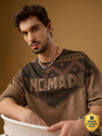 The Souled Store Men Printed Round Neck