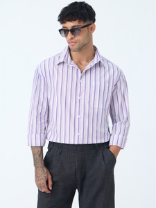 The Souled Store Men Relaxed Fit Striped