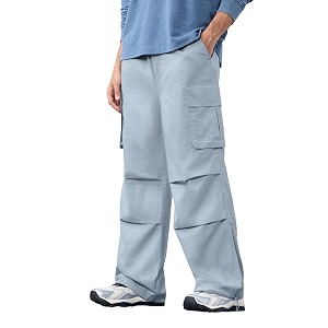 The Souled Store Parachute Pants Dusty Sky