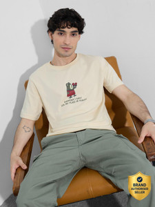 The Souled Store Printed Men Round Neck
