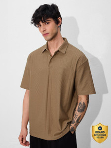 The Souled Store Solid Men Polo Neck