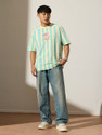 The Souled Store Striped Men Round Neck