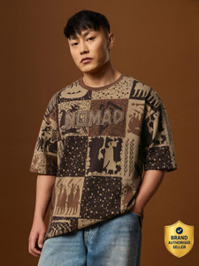 The Souled Store Tribal Print Men Crew