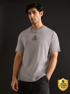 The Souled Store Typography Printed Men Round