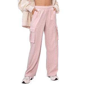 The Souled Store Wide Leg Joggers Blush