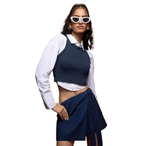 The Souled Store Women Cotton Blend Solid
