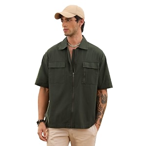 The Souled Store Zipper Shirt Men and