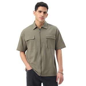 The Souled Store Zipper Shirt Men and