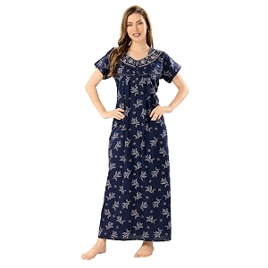 Soulemo Womens Alpine Blended Printed Nighty 1635