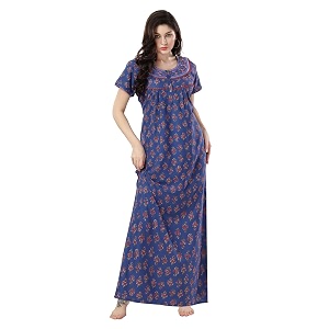 Soulemo Womens Alpine Blended Printed Nighty 1635