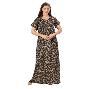 Soulemo Womens Alpine Blended Printed Nighty 1635