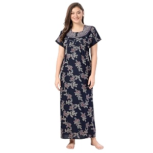Soulemo Womens Alpine Blended Printed Nighty 1635