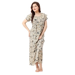 Soulemo Womens Alpine Blended Printed Nighty 1635