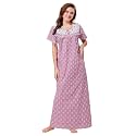 Soulemo Women39s Pure Cotton Floor Length Nighty