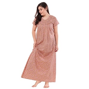 soulemo women cotton floor length nighty 1633
