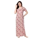 Soulemo Women Cotton Floor Length Nighty 1633