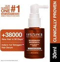 Soulflower Hair Growth Serum Concentrate, Rosemary, 3% Redensyl, 4% Anagain,Fall Control (30 ml)