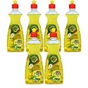 Soulfresh Dish Wash Gel, remove tough stains, grease cleaner, bartan utensil cleaner, leaves no residue 500ml each (pack of 6)