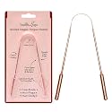 HealthAndYoga® Pure Copper Tongue Cleaner | Ayurvedic Tongue Scraper for Adults | Natural Oral Care for Bad Breath | qSwipe | Pack of 1