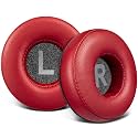 SOULWIT Earpads Replacement for JBL Tune 450BT/Tune 460BT/Tune 500BT/Tune 510BT/Tune 520BT/Tune 530BT/JR 300BT/JR 310BT/E40BT/Junior 320BT, Ear Pads Cushions with Soft Protein Leather - Red