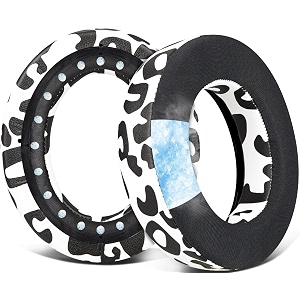 soulwit earpads cushions replacement for corsair hs75 xb hs70pro hs60pro hs50pro gaming headsetheadphones ear pads with high-density noise isolation foam hs60 cg snow leopard