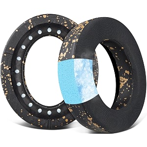 soulwit earpads cushions replacement for corsair hs75 xb hs70pro hs60pro hs50pro gaming headsetheadphones ear pads with high-density noise isolation foam hs60 cg black gold