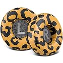 SOULWIT Earpads Replacement for JBL Tune 450BT/Tune 460BT/Tune 500BT/Tune 510BT/Tune 520BT/Tune 530BT/JR 300BT/JR 310BT/E40BT/Junior 320BT, Ear Pads Cushions with Soft Protein Leather - Tiger Stripes