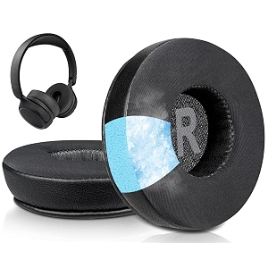 soulwit replacement earpads for anker soundcore h30i wireless on-ear headphones ear pads cushions with noise isolation foam - h30i cg black