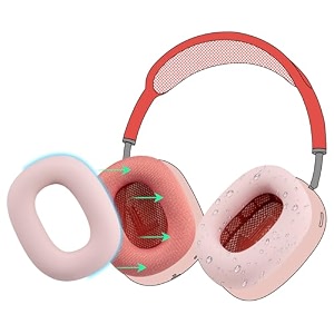 soulwit sweat ear cover for airpods max - pink