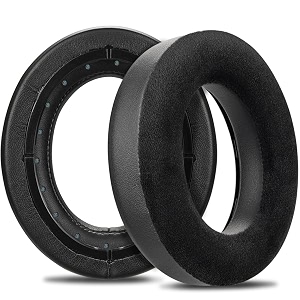 soulwit earpads cushions replacement for corsair hs75 xb hs70pro hs60pro hs50pro gaming headsetheadphones ear pads with high-density noise isolation foam hs60 velour black