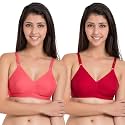 SOUMINIE Women s Pure Cotton Non Padded Full Coverage Everyday Bra | Pack of 3 |
