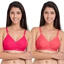 SOUMINIE Women s Pure Cotton Non Padded Full Coverage Everyday Bra | Pack of 3 |