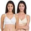 SOUMINIE Women s Pure Cotton Non Padded Full Coverage Everyday Bra | Pack of 3 |