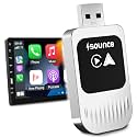 Sounce Wireless Car Adapter Converts OEM Wired Android Auto & Apple CarPlay to Wireless, Compact Plug-and-Play Bluetooth Receiver for Cars with Factory-Installed Wired CarPlay – Blush Pink