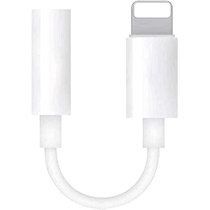 sounce 35 mm headphone jack adapter connector only supported music control audio adapter for phone xs maxxrx87plus6s6se5s5cpadand more black iauxwht