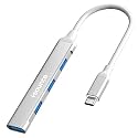 Sounce 4 in 1 Portable USB C Hub (Type-C to 4 USB-A Ports) with Aluminum Shell, USB Port Hub 3.0 Compatible for PC, Tablet