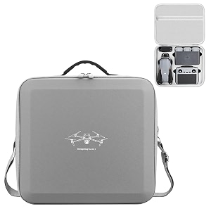 sounce air 3 portable carry bag protective travel bag storage case pu hard case with shoulder strap accessories case for dji air 3 drone accessories waterproof shockproof grey