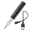 Sounce Bluetooth 5.0 Receiver for Car, Noise Cancelling AUX Adapter, Bluetooth Music Receiver for Home Stereo/Wired Headphones/Hands-Free Call, 16H Battery Life